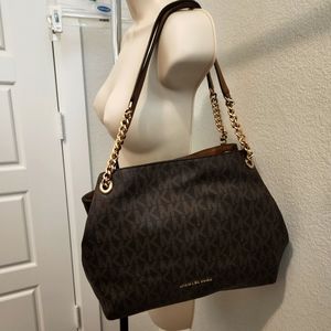 Michael Kors purse brown with gold hardware